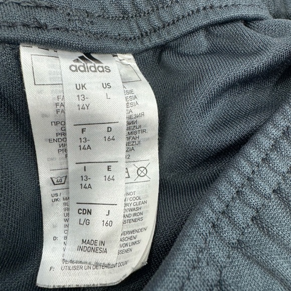 Adidas youth large tiro soccer pants charcoal, gray color - Picture 8 of 9